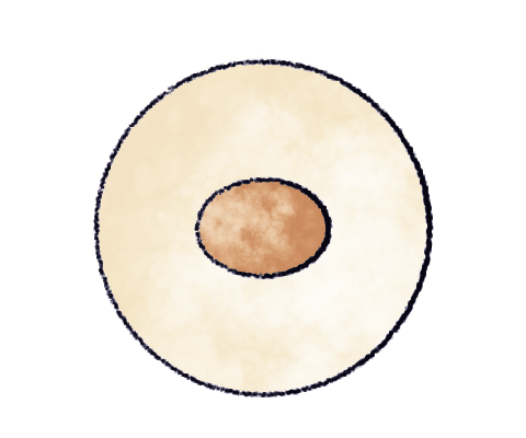 Step 1: Filling in the middle of the round