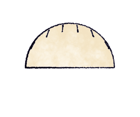 Step 4: Press the edge firmly to seal it